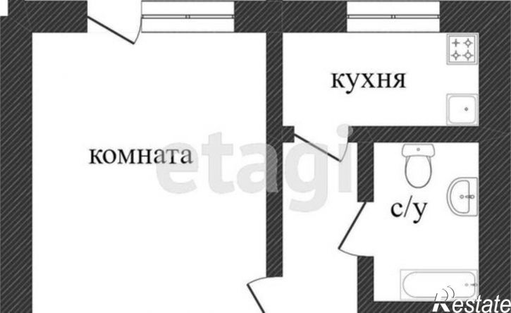 1-комн квартира ул Попова, 37А,  д. 37А