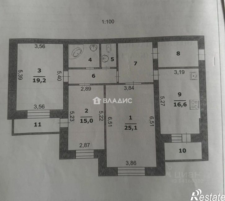 3-комн квартира б-р Юности, 23,  д. 23
