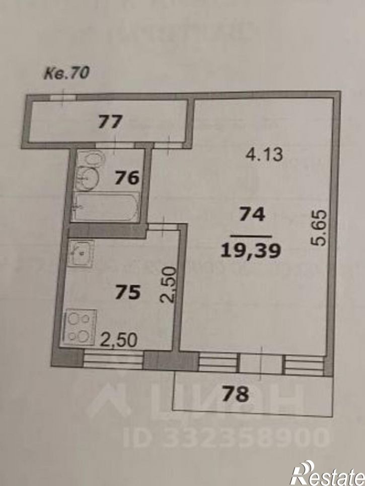 1-комн квартира ул Садовая, 102,  д. 102