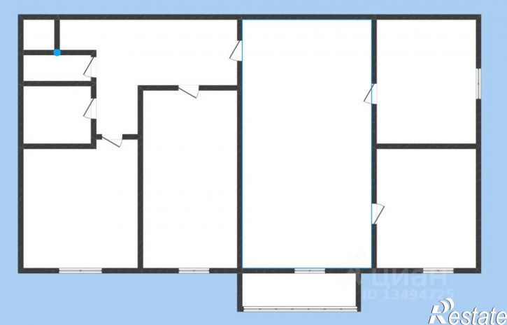 4-комн квартира ул Мокроусова, 17а,  д. 17а