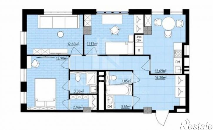 3-комн квартира ул Белгородского полка, 80,  д. 80