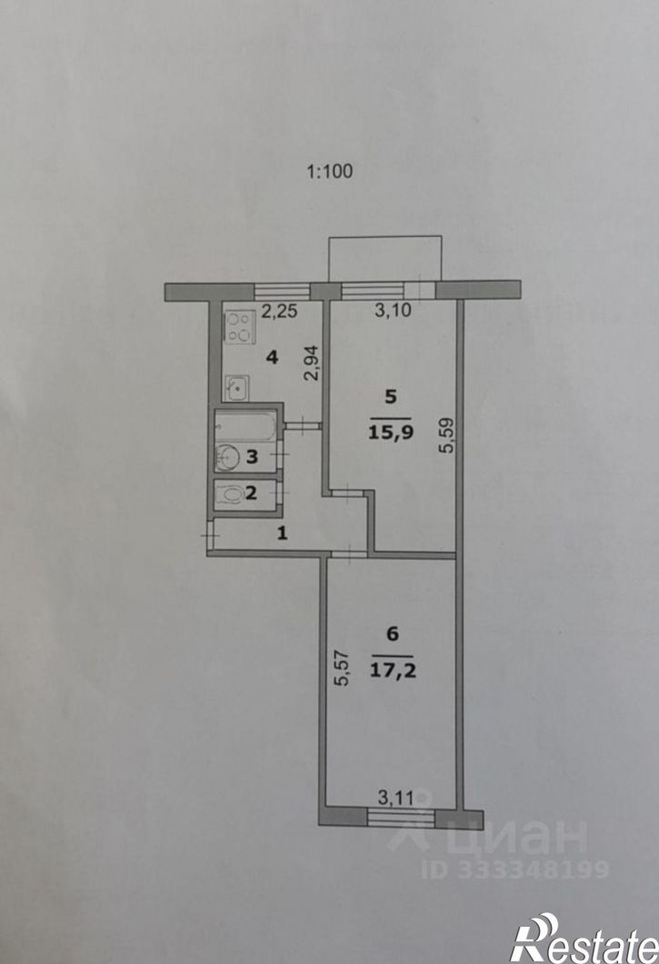 2-комн квартира ул Щорса, 5,  д. 5