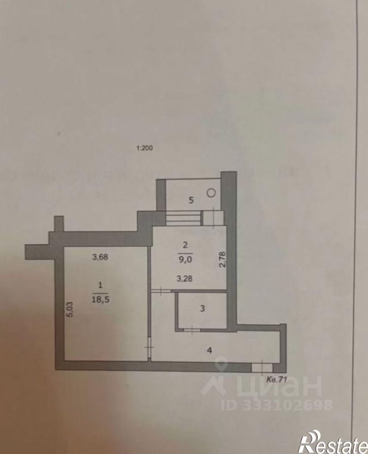 1-комн квартира ул Лермонтова, 9а,  д. 9а