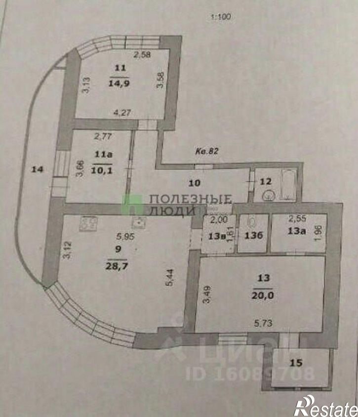 4-комн квартира ул Преображенская, 78б,  д. 78б
