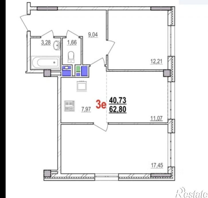 2-комн квартира пр-кт Б.Хмельницкого, 62а,  д. 62а
