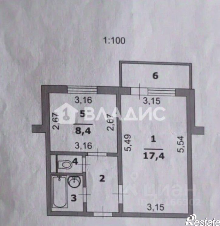 1-комн квартира ул Молодежная, 16в,  д. 16в