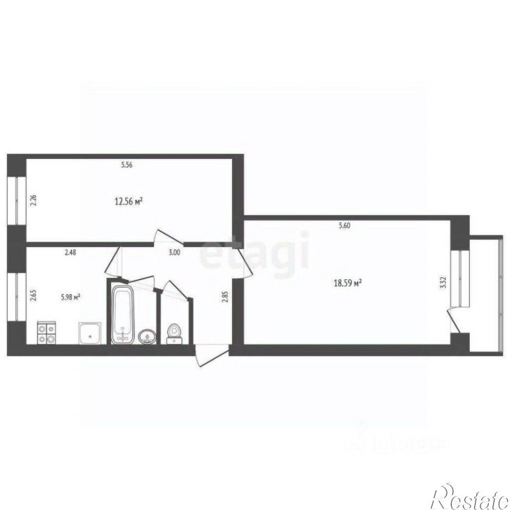 2-комн квартира Михайловское шоссе, 32,  д. 32