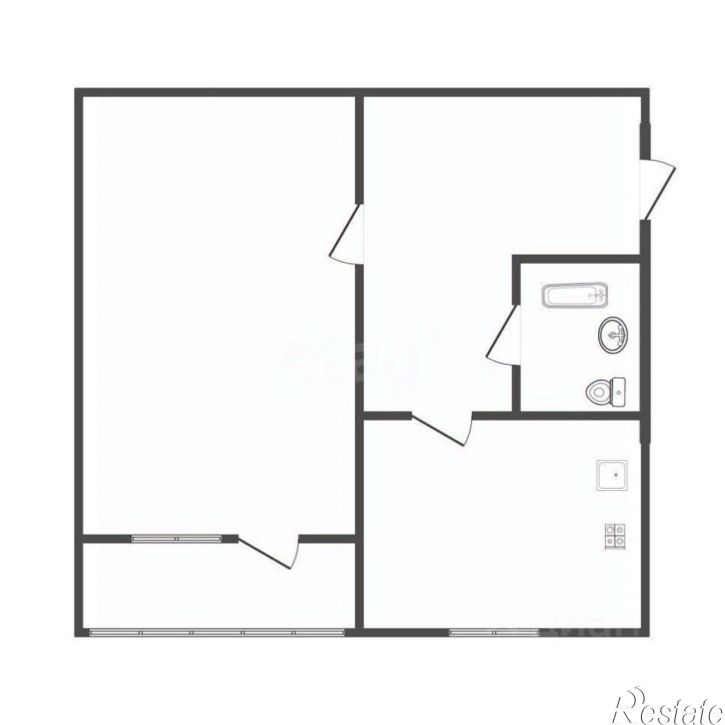 1-комн квартира улица Виктора Лосева, 19Б,  д. 19Б