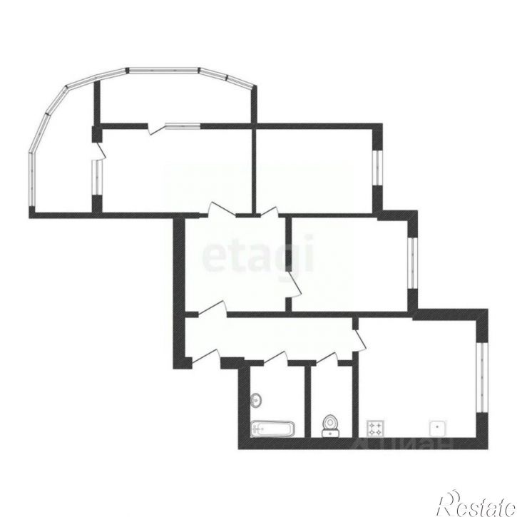 3-комн квартира улица Газовиков, 9,  д. 9