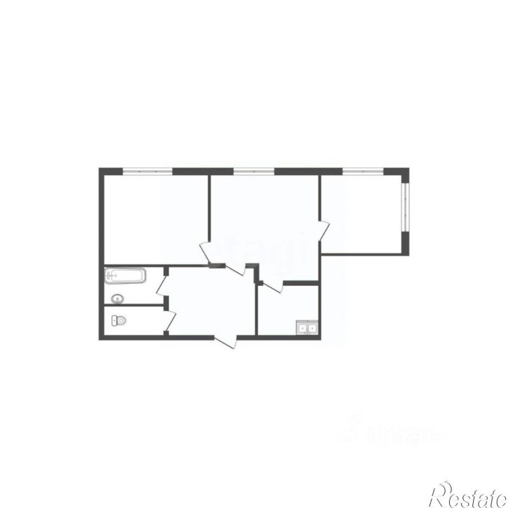 3-комн квартира улица 5 Августа, 4,  д. 4