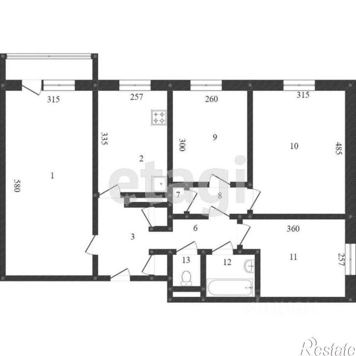 4-комн квартира улица Щорса, 38,  д. 38