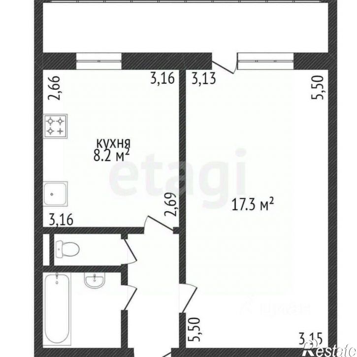 1-комн квартира Большетроицкая улица, 28,  д. 28