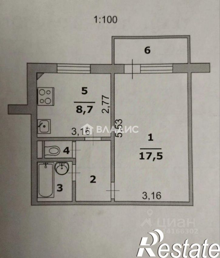 1-комн квартира улица Щорса, 55А,  д. 55А