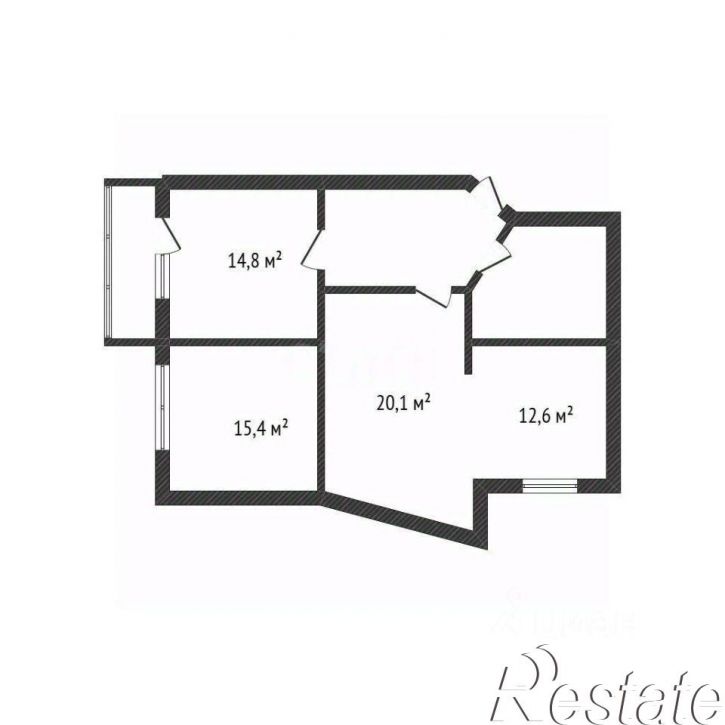 2-комн квартира Свято-Троицкий бульвар, 15,  д. 15