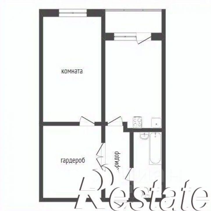 1-комн квартира улица Есенина, 9 к3,  д. 9 к3