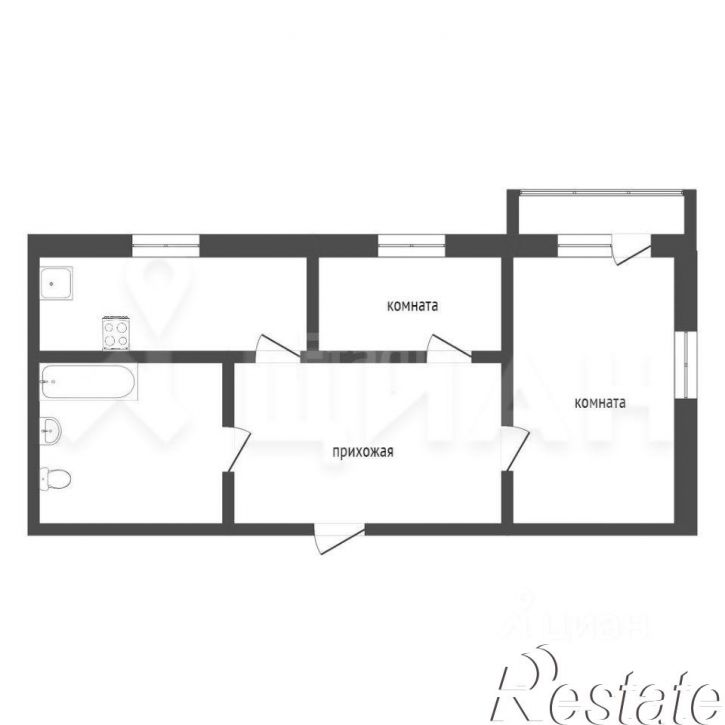 2-комн квартира улица Чехова, 30,  д. 30