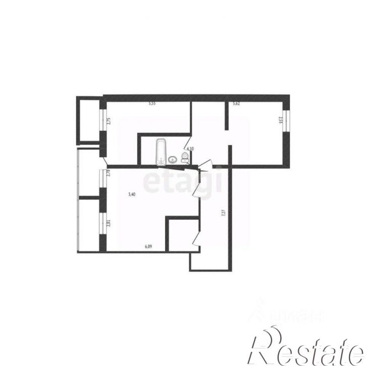 3-комн квартира улица Щорса, 45К,  д. 45К