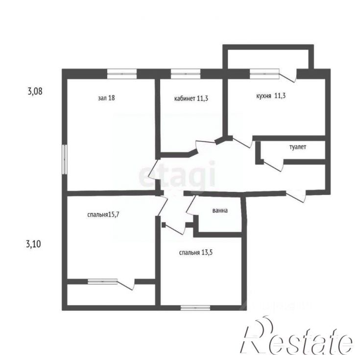 4-комн квартира Большетроицкая улица, 30,  д. 30