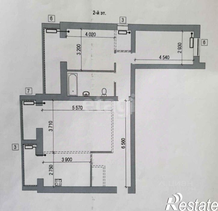 3-комн квартира улица Щорса, 45К,  д. 45К