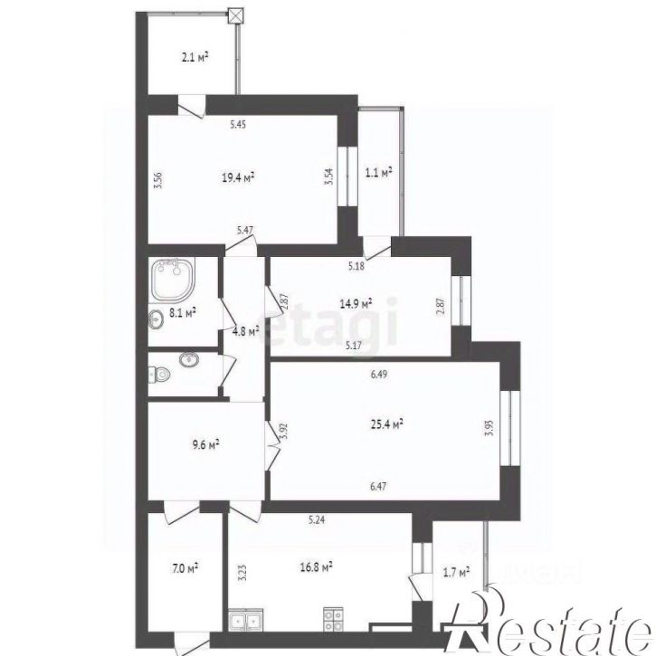3-комн квартира бульвар Юности, 23,  д. 23