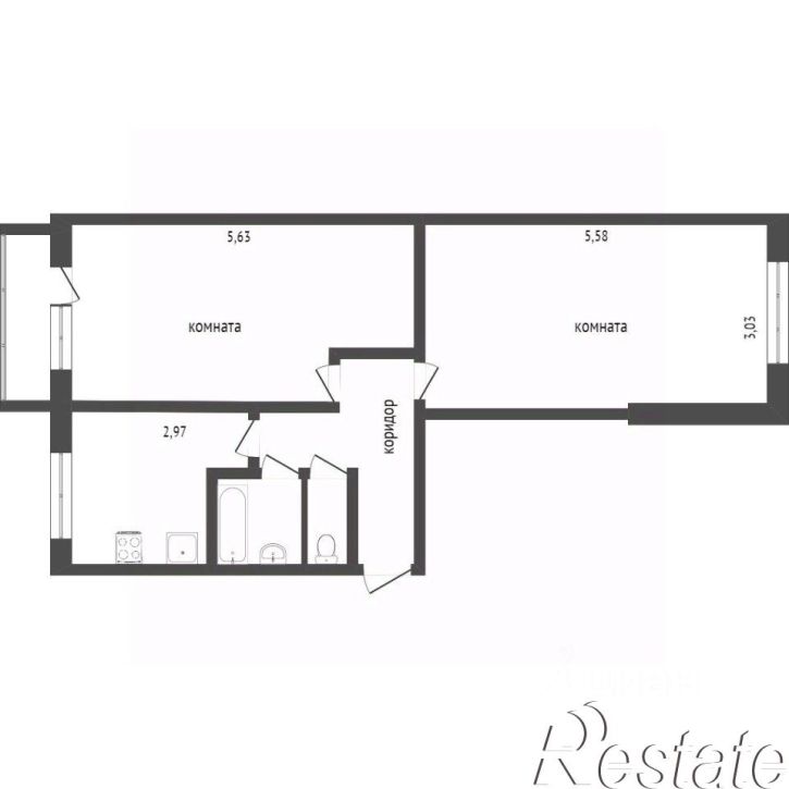 2-комн квартира улица Победы, 54,  д. 54