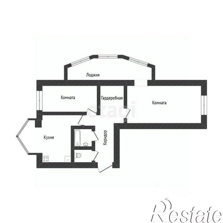 2-комн квартира улица Макаренко, 12А к1,  д. 12А к1