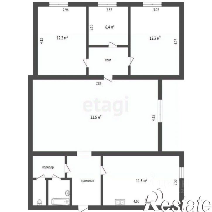 4-комн квартира улица Толстого, 50,  д. 50