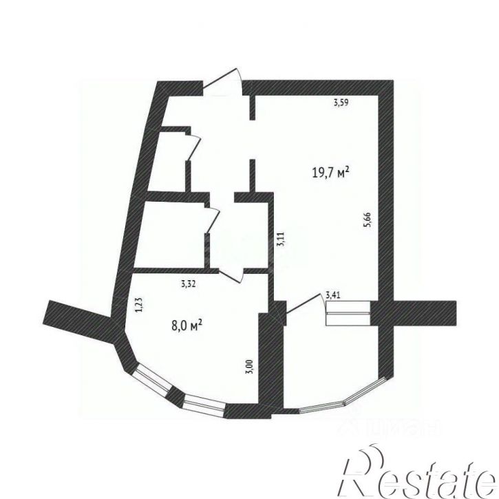 1-комн квартира улица Щорса, 56А,  д. 56А
