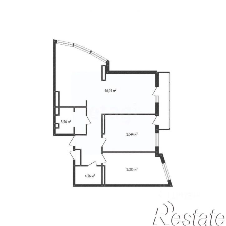3-комн квартира улица Костюкова, 36В,  д. 36В