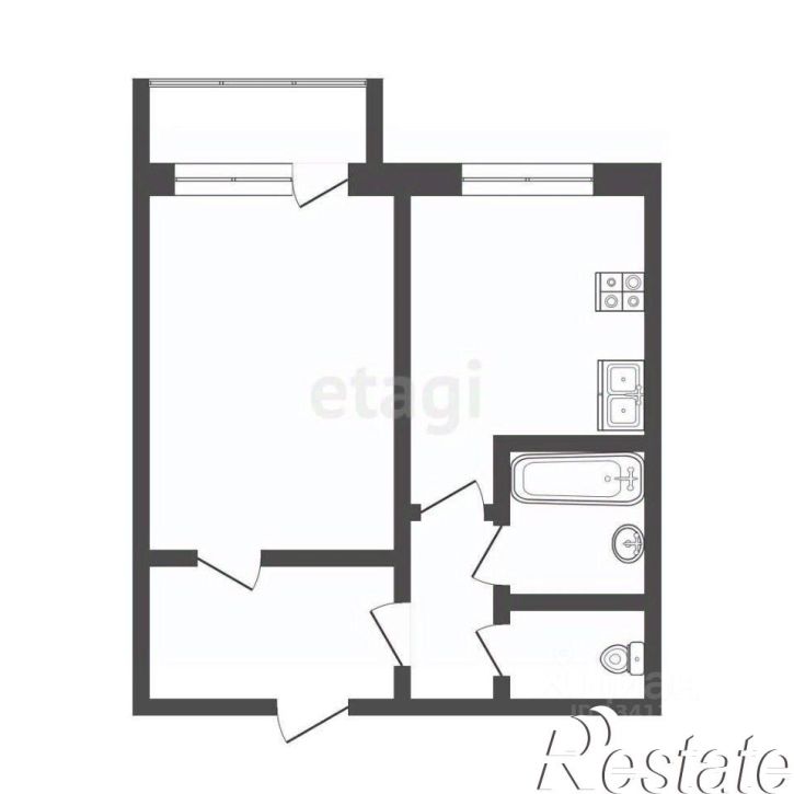 1-комн квартира улица Королёва, 18,  д. 18