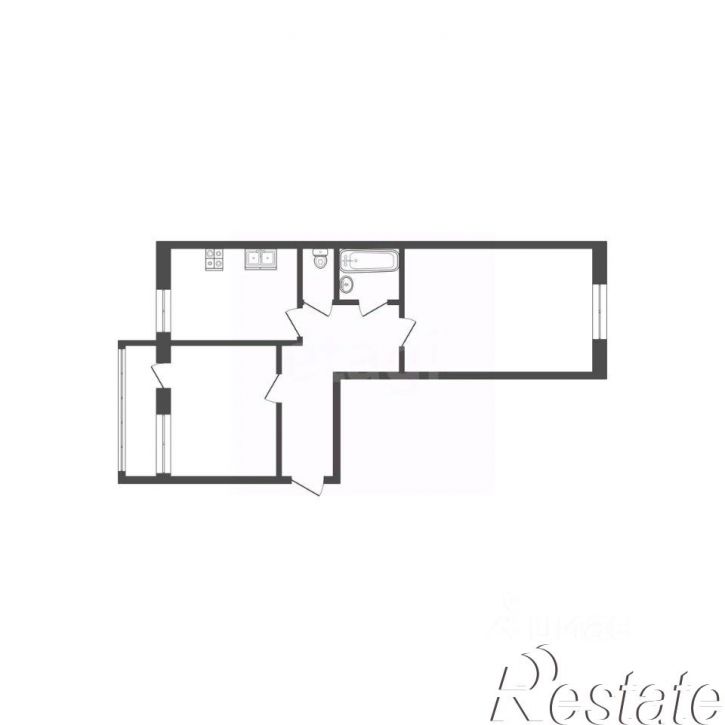 2-комн квартира Молодёжная улица, 16Г,  д. 16Г