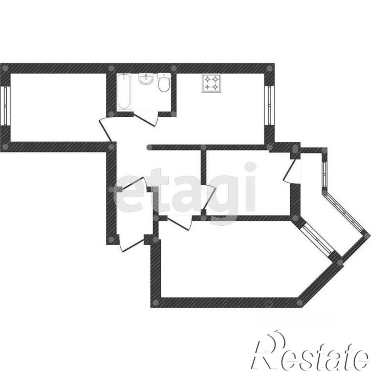 3-комн квартира улица Есенина, 8А,  д. 8А