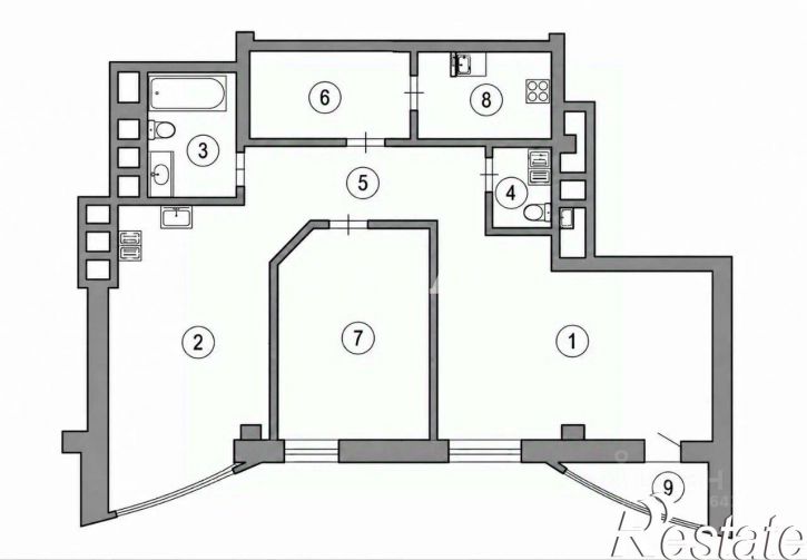 3-комн квартира Садовая улица, 3А,  д. 3А