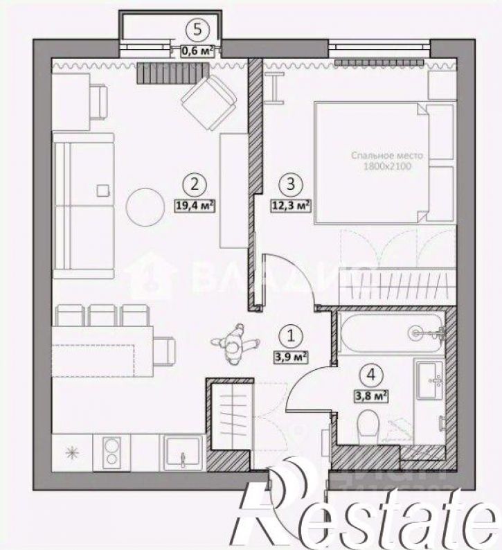 1-комн квартира Донецкая улица, 79А к6,  д. 79А к6