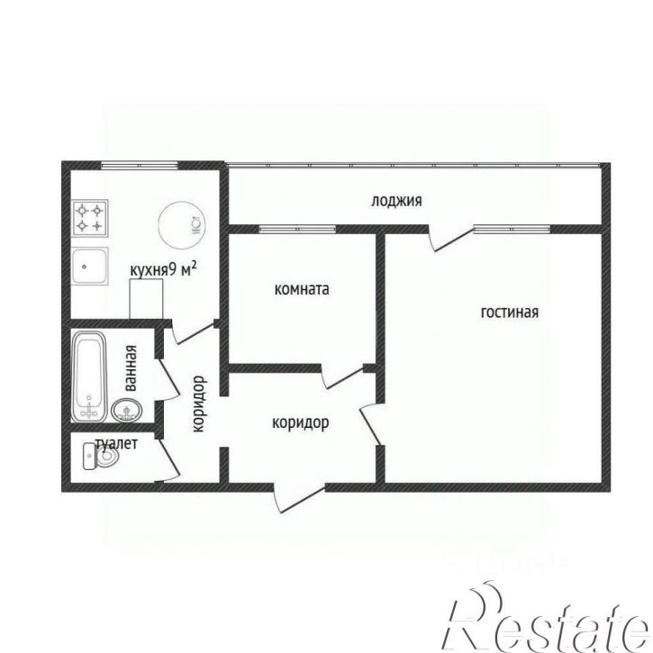 2-комн квартира улица Губкина, 13А,  д. 13А