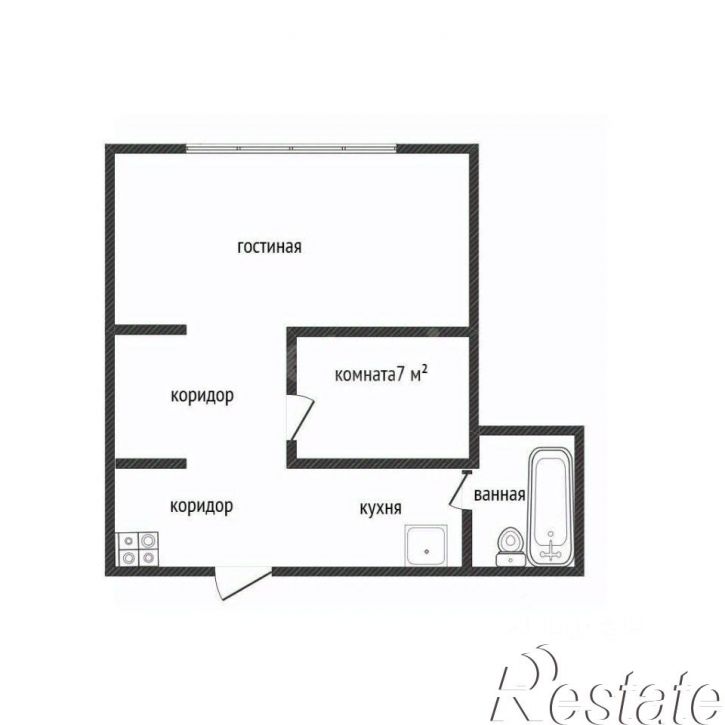 2-комн квартира улица Чичерина, 1Б,  д. 1Б