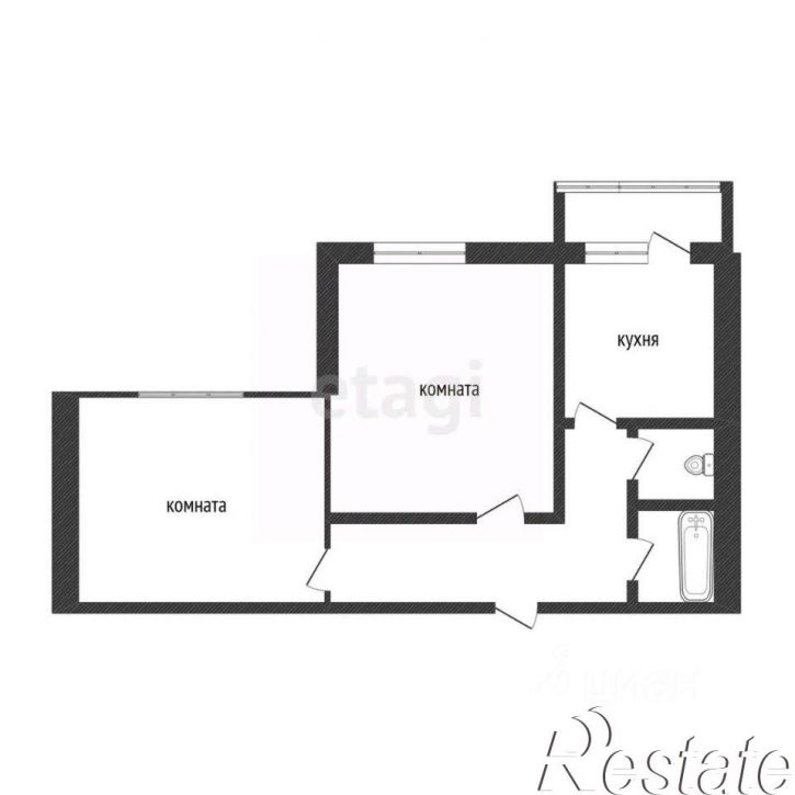 2-комн квартира улица Губкина, 13В,  д. 13В
