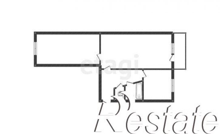 2-комн квартира улица Князя Трубецкого, 68,  д. 68