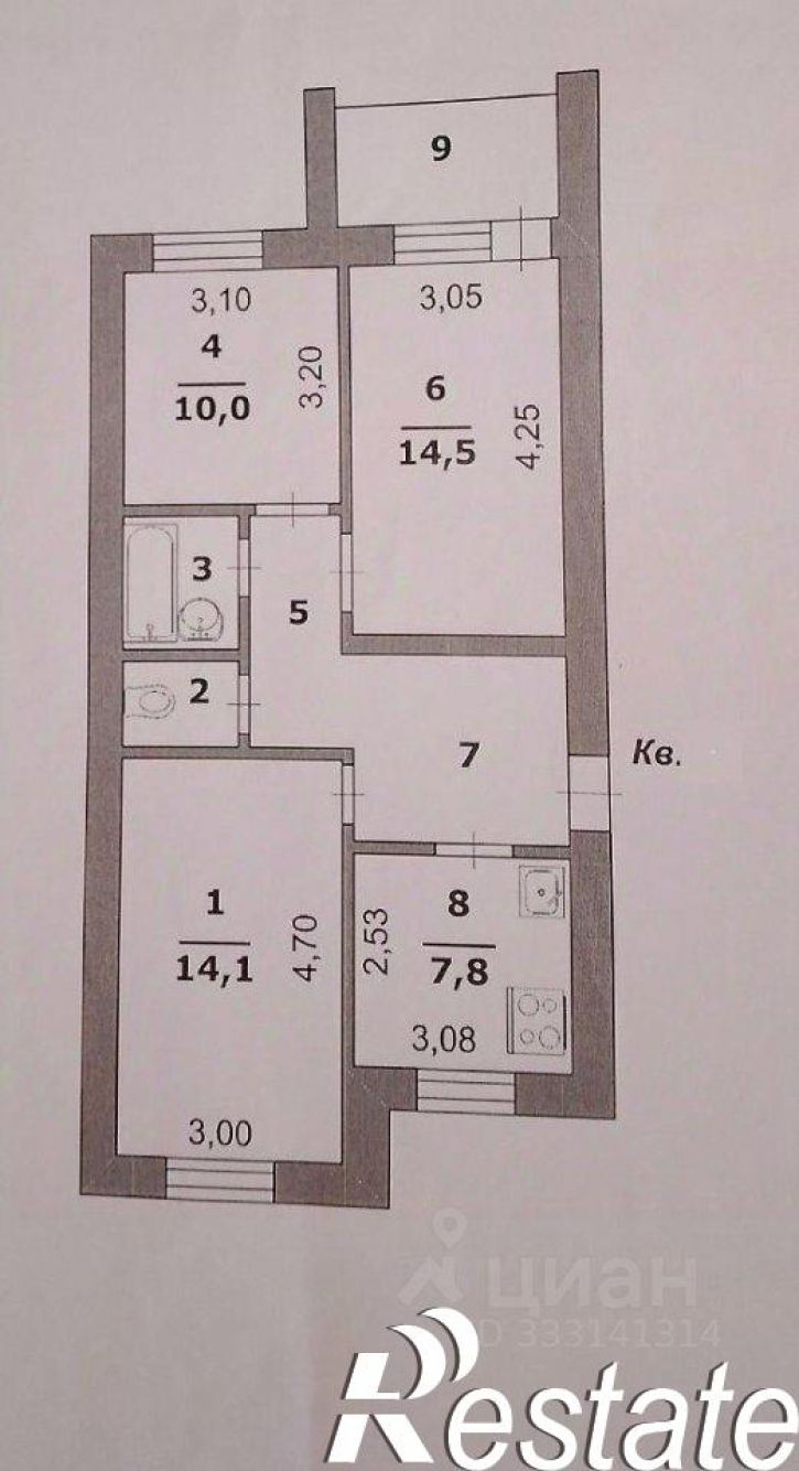 3-комн квартира улица Тельмана, 17,  д. 17