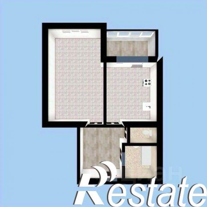 1-комн квартира улица Губкина, 15В,  д. 15В