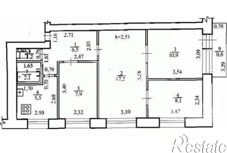4-комн квартира проспект Богдана Хмельницкого, 154,  д. 154
