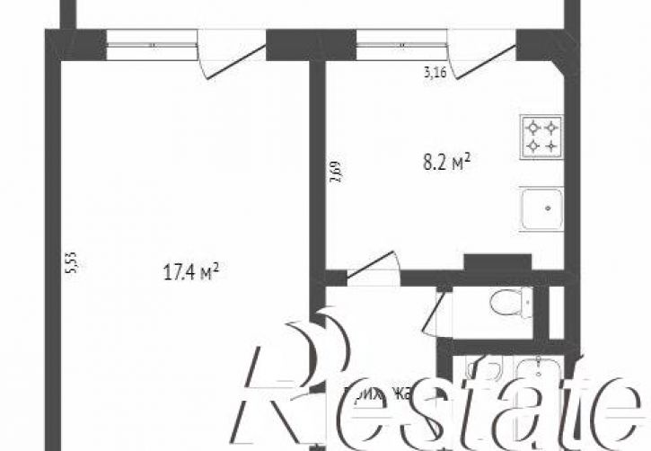 1-комн квартира бульвар Строителей, 39,  д. 39