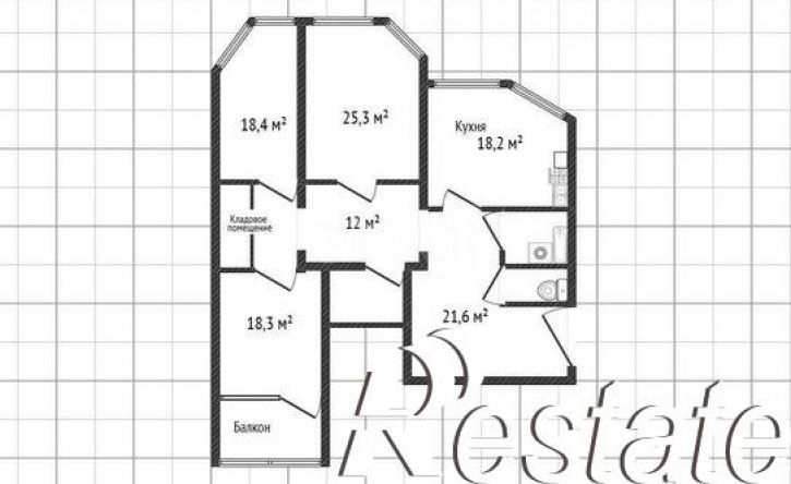 3-комн квартира улица Губкина, 49А,  д. 49А