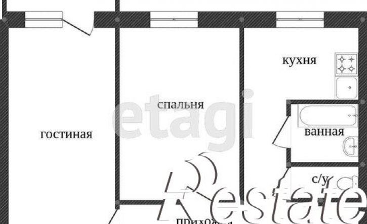 2-комн квартира улица Есенина, 15,  д. 15