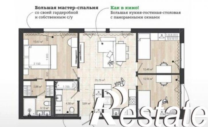 3-комн квартира Донецкая улица, 79А к2,  д. 79А к2